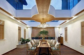 中式现代600㎡别墅豪宅餐厅2023装修设计图