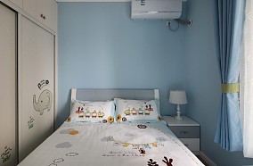 地中海96㎡三居卧室2023装修设计效果图