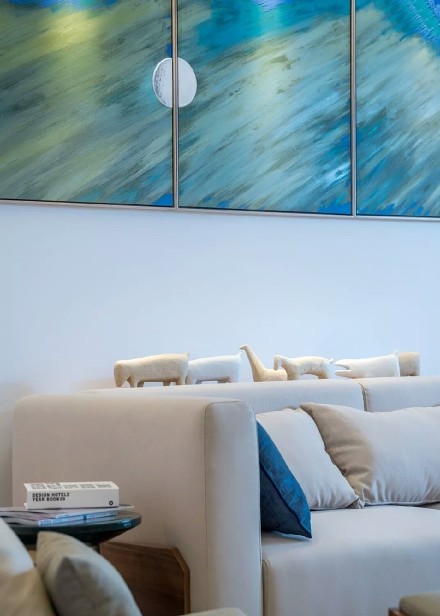 客厅装修效果图现代日式风格|140平方·三居