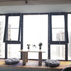 美式田园33㎡阳台装潢设计图