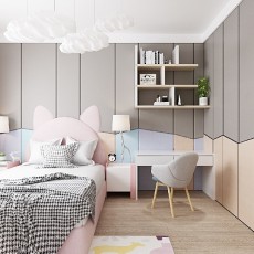三居现代简约110㎡卧室装修设计图