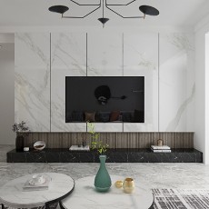 现代简约110㎡三居客厅装饰装修效果图