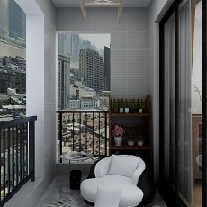 阳台装修效果图现代简约美式，简约与舒适的结合
