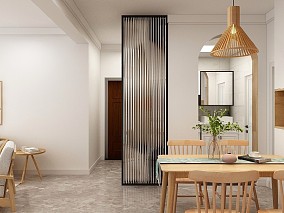 日式110㎡三居餐厅2023装饰效果图片