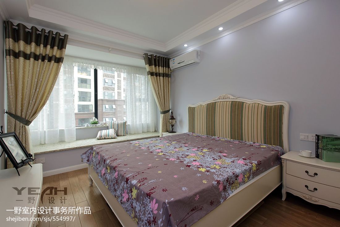 珠江首府美式小清新12531潮流混搭卧室设计图片赏析