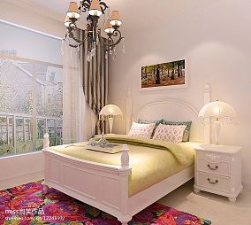 精美面积80平欧式二居卧室装修效果图片装修图大全