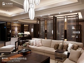 质朴335平欧式样板间客厅装饰美图装修图大全