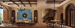 精选111平米四居客厅地中海装修设计效果图片欣赏装修图大全