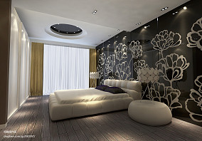 典雅75平现代复式卧室设计案例装修图大全