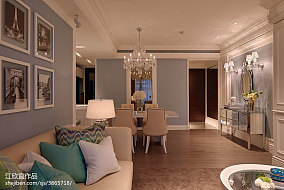 精美面积81平欧式二居客厅装修设计效果图装修图大全