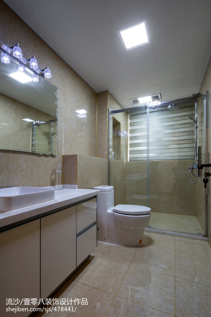 卫生间马桶装修效果图古典中式卫生间吊顶效果图新中式卫生间设计图片赏析