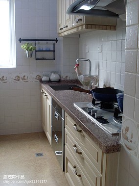 典雅85平地中海二居厨房装修案例装修图大全