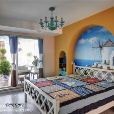 复式地中海220㎡卧室装潢设计图