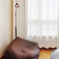 卧室床2装修效果图平米三居卧室北欧装饰图片欣赏