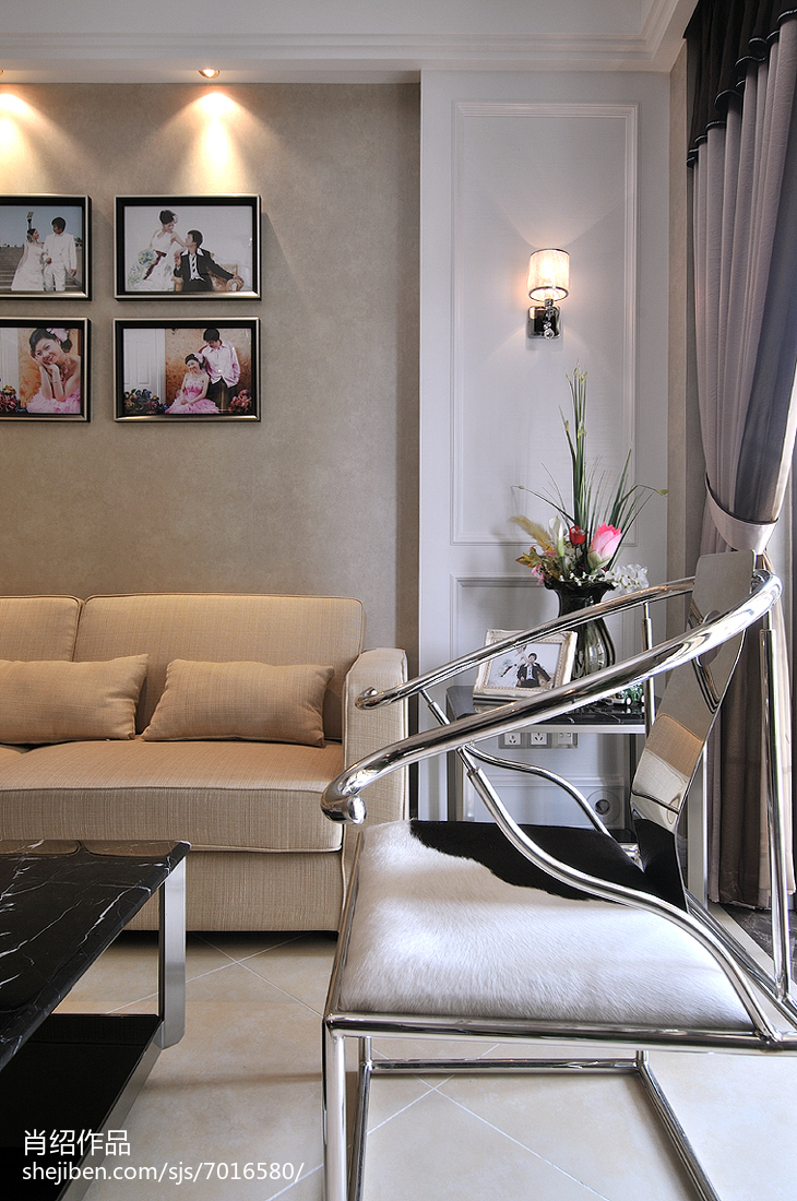 客厅沙发装修效果图2018大小70平现代二居客厅现代简约客厅设计图片赏析