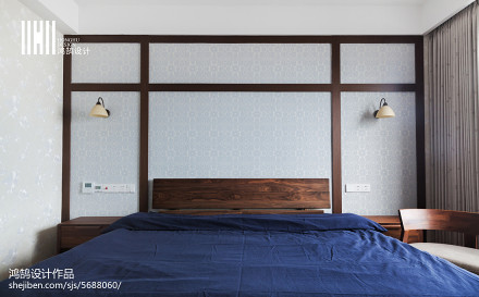 复式日式300㎡卧室2023装饰效果图片