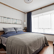 卧室床头柜装修效果图精美97平方三居卧室北欧装饰图