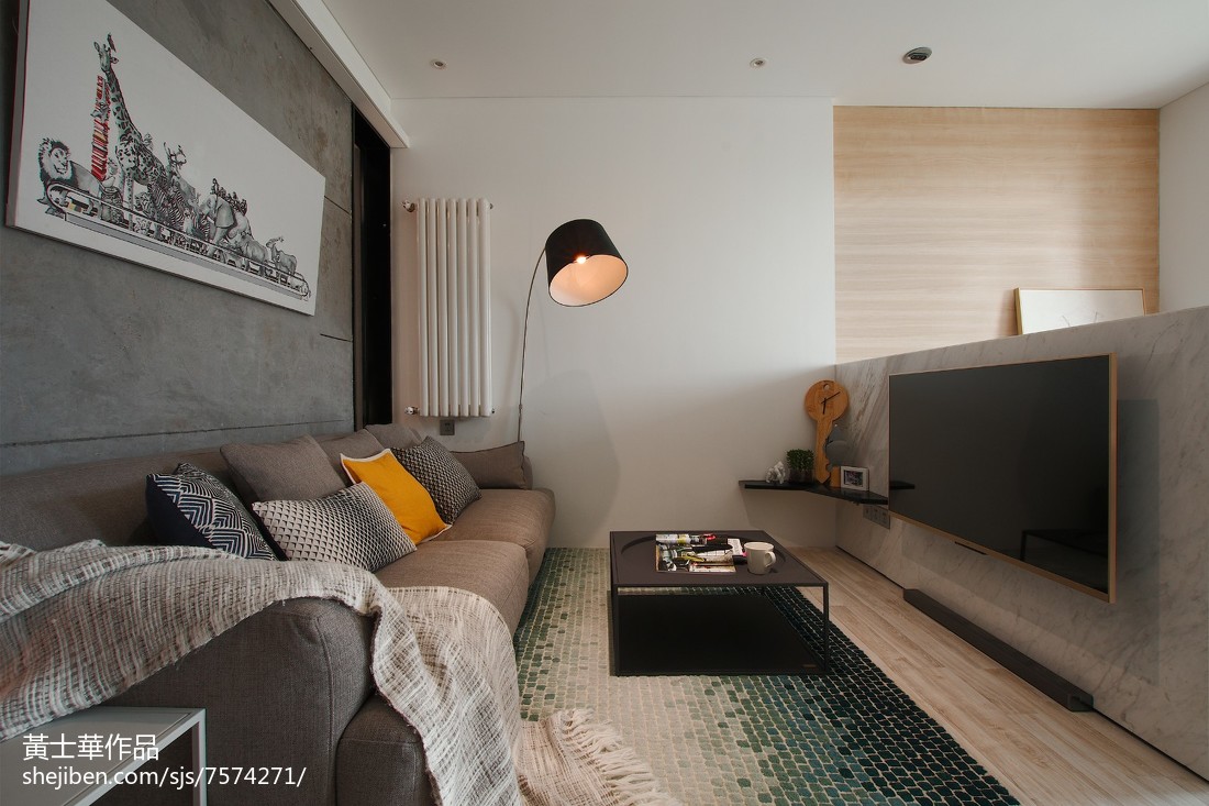 客厅沙发2装修效果图面积76平小户型客厅现代装修实现代简约客厅设计图片赏析