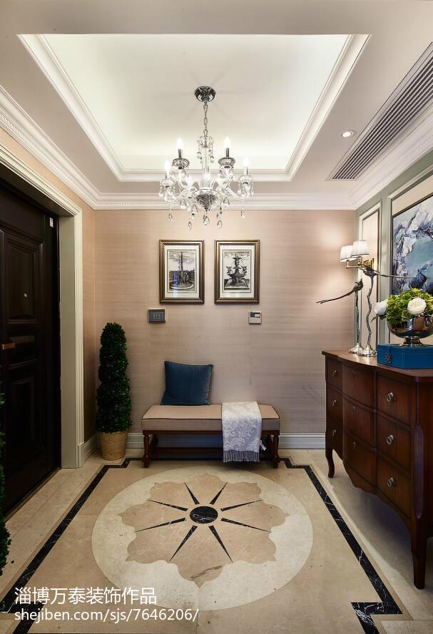 客厅窗帘装修效果图2018精选111平米新古典复美式经典客厅设计图片赏析