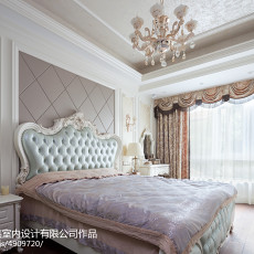 卧室窗帘装修效果图质朴216平欧式别墅效果图片大