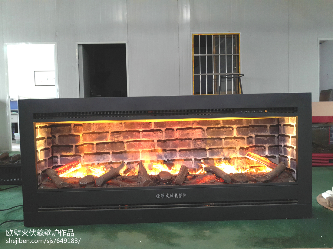 1米6燃木壁炉仿真3D雾化电壁炉超大观火面取暖器装修图大全