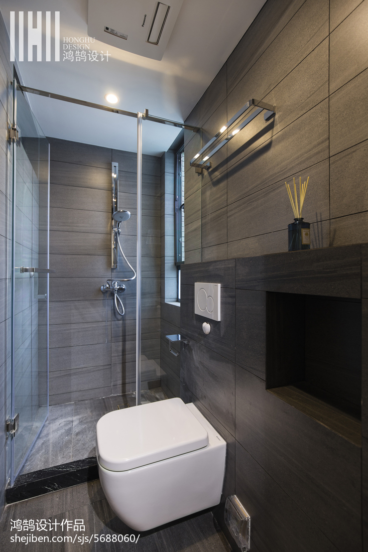 简洁大气淋浴房现代简约卫生间设计图片赏析