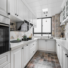 美式经典140㎡三居厨房装修设计图