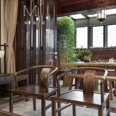 四居中式现代165㎡餐厅装修设计图