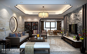 精美110平米四居客厅中式装修设计效果图片大全装修图大全