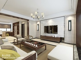 典雅200平中式复式客厅装潢图装修图大全