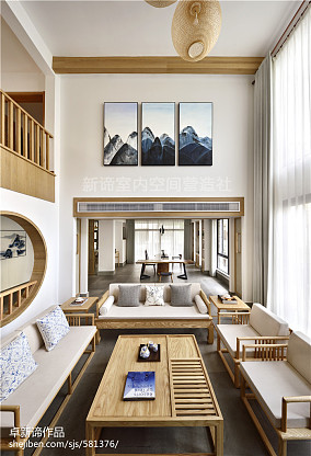 日式别墅客厅设计图装修图大全