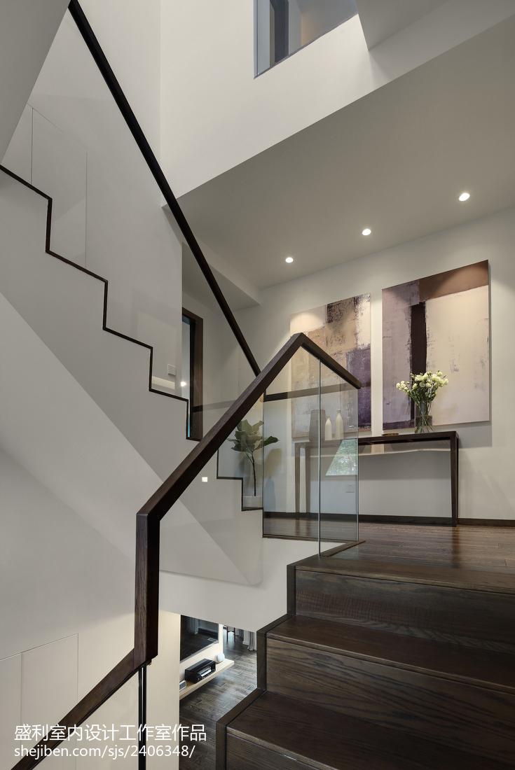 简约别墅楼梯设计图现代简约设计图片赏析