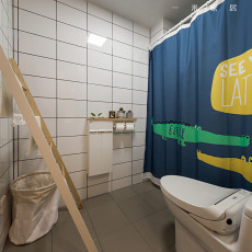 三居日式80㎡卫生间装修装饰效果图