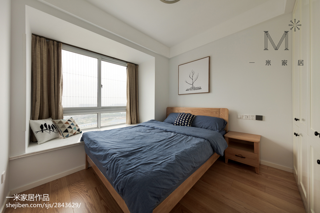 简洁83平日式三居装饰图片日式卧室设计图片赏析