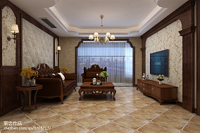 精美131平米美式复式客厅装饰图片欣赏装修图大全