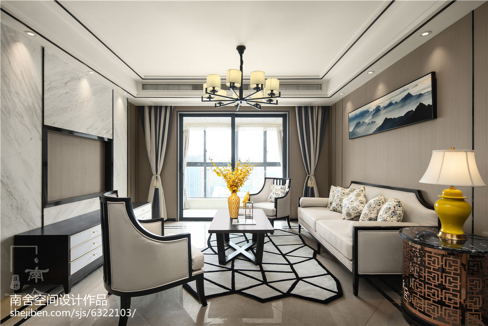 客厅窗帘3装修效果图经典中式客厅设计图中式现代客厅设计图片赏析