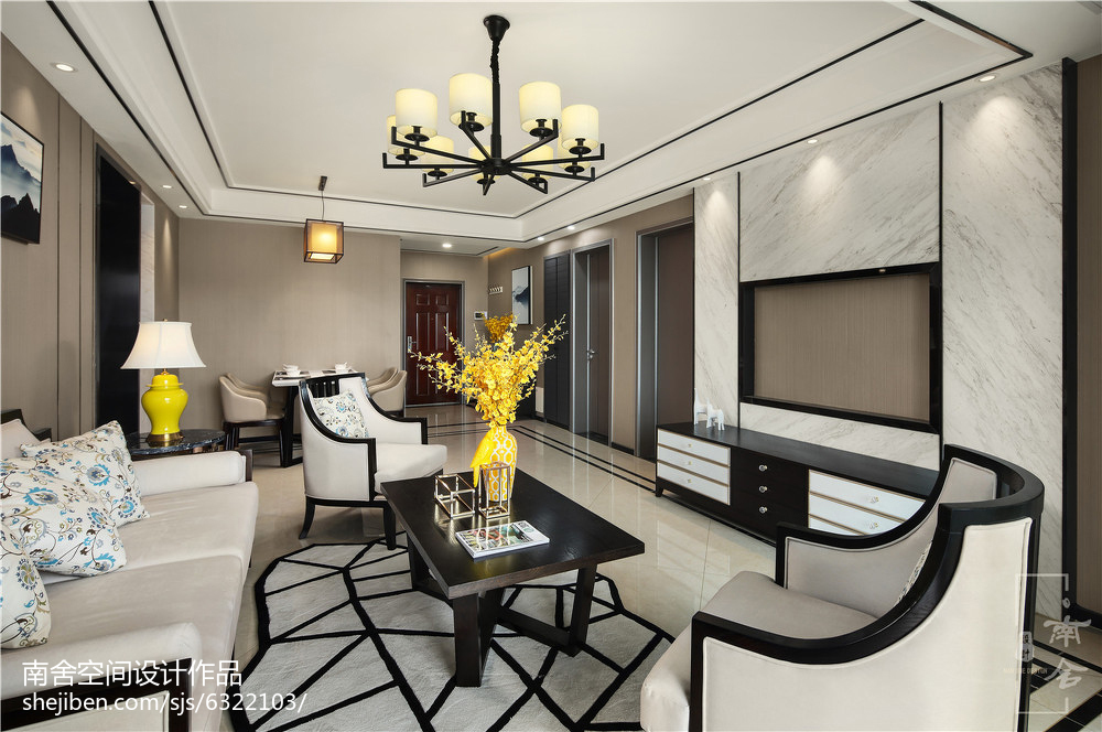 客厅沙发2装修效果图经典中式客厅设计效果图中式现代客厅设计图片赏析