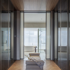 别墅豪宅中式现代300㎡卫生间装饰装修效果图
