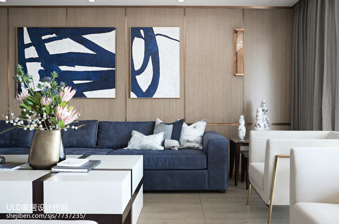 客厅沙发3装修效果图优雅254平现代样板间客厅装修现代简约客厅设计图片赏析