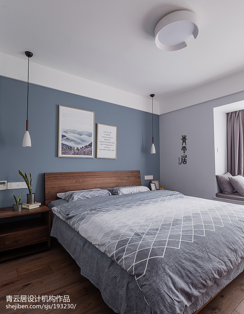 面积142平现代四居卧室装修效果图现代简约卧室设计图片赏析