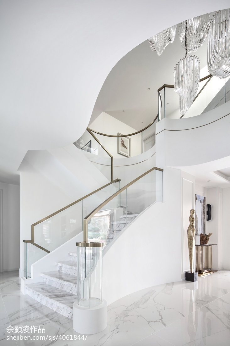 现代别墅楼梯设计实景图片现代简约功能区设计图片赏析