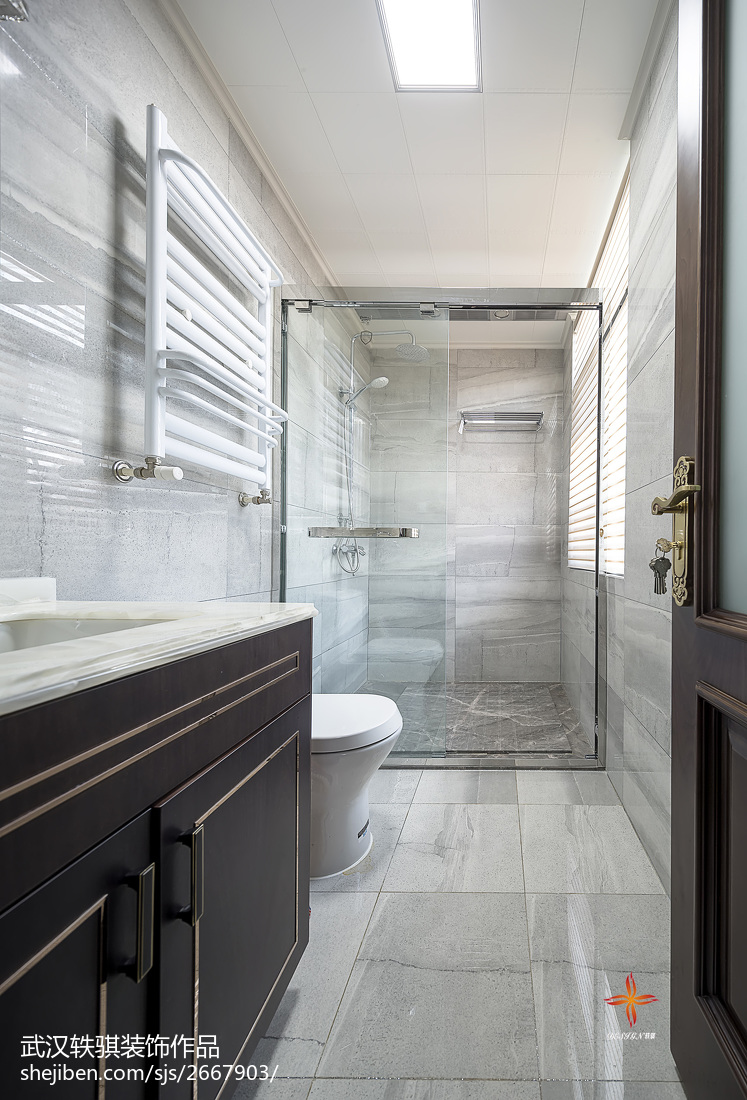 精美135平米中式别墅卫生间装修设计效果图片欣赏中式现代卫生间设计图片赏析