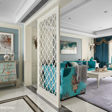 复式欧式豪华230㎡客厅装饰装修效果图