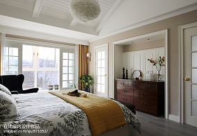 优美69平美式复式卧室实拍图装修图大全