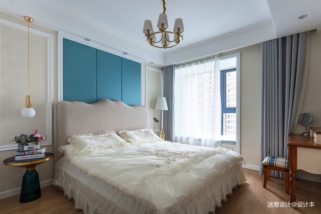 88平米美式卧室设计实景美式经典卧室设计图片赏析