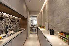 热门复式厨房北欧装修设计效果图片欣赏装修图大全