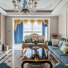 客厅窗帘8装修效果图浪漫法式风情|精致|奢华|优雅