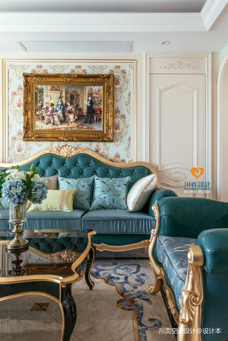 浪漫法式风情精致奢华优雅欧式豪华客厅设计图片赏析