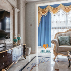 客厅窗帘1装修效果图浪漫法式风情|精致|奢华|优雅