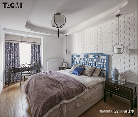 124㎡四居中式现代卧室2023装饰效果图片